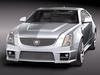 Cadillac CTS-V coupe 2011 3D Model .max .obj .3ds .fbx .lwo .lw .lws
