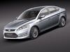 Ford Mondeo 2011 3D Model .max .obj .3ds .fbx .lwo .lw .lws .c4d