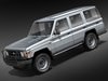 Toyota Land Cruiser 70 series Wagon 3D Model .max .obj .3ds .fbx .lwo .lw .lws .c4d