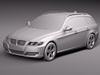 BMW 3 e91 estate 2006-2... 3D Model .max .obj .3ds .fbx .lwo .lw .lws .c4d