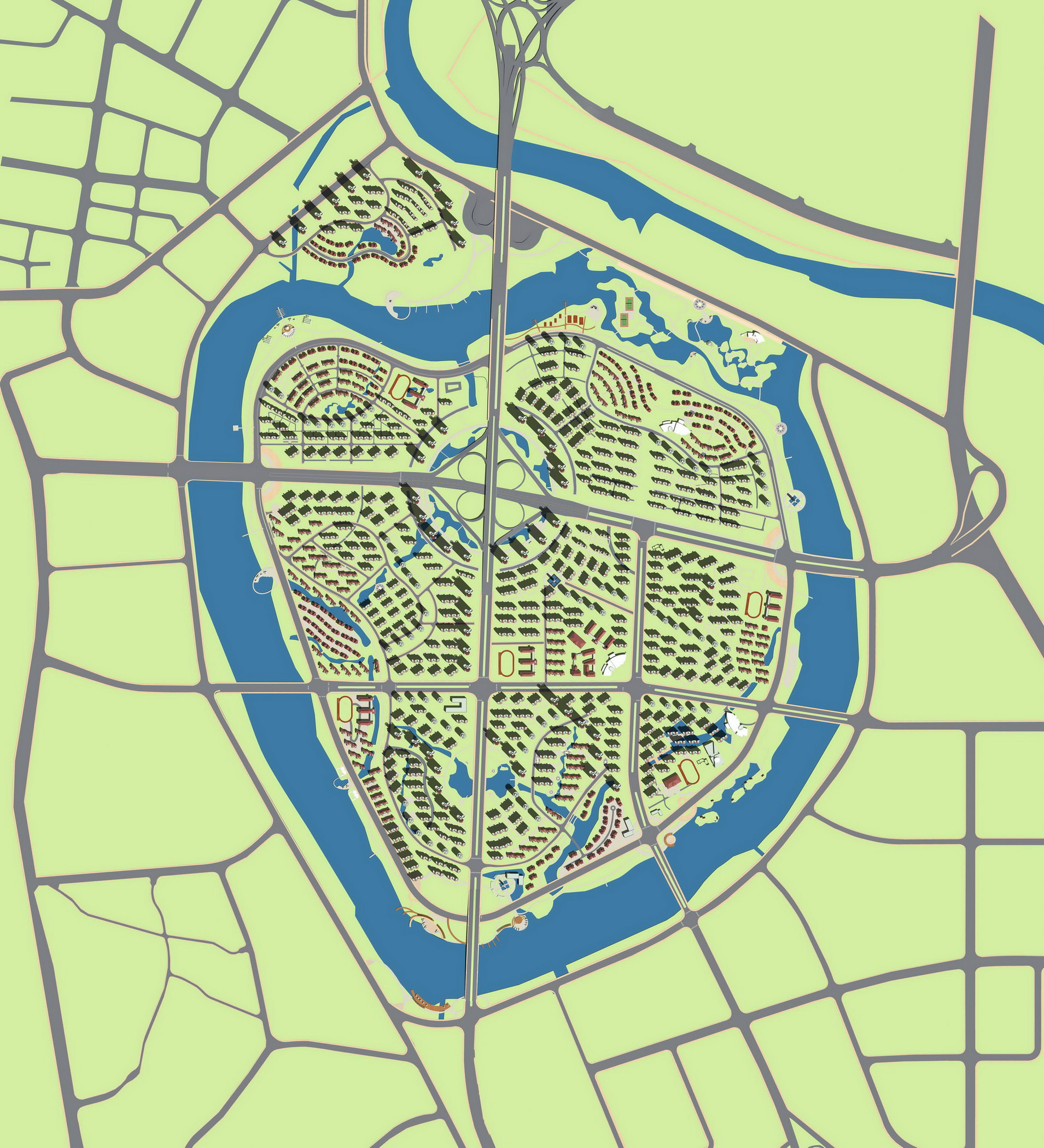 Urban Design 022 3D Model max 3ds CGTrader