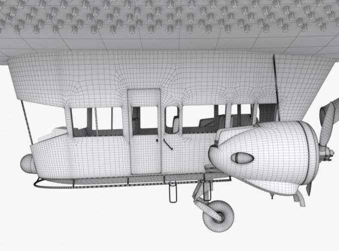 Good Year Blimp, zeppelin - 02 3D Model .max .obj .3ds .fbx .ma .mb