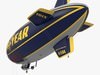 Good Year Blimp, zeppelin - 02 3D Model .max .obj .3ds .fbx .ma .mb