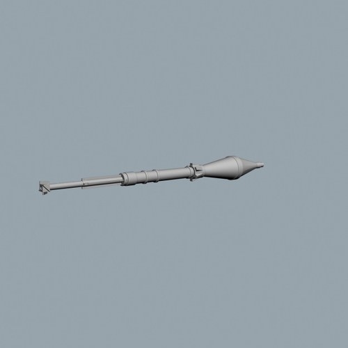 RPG Rocket 3D Model .max .obj .3ds .fbx