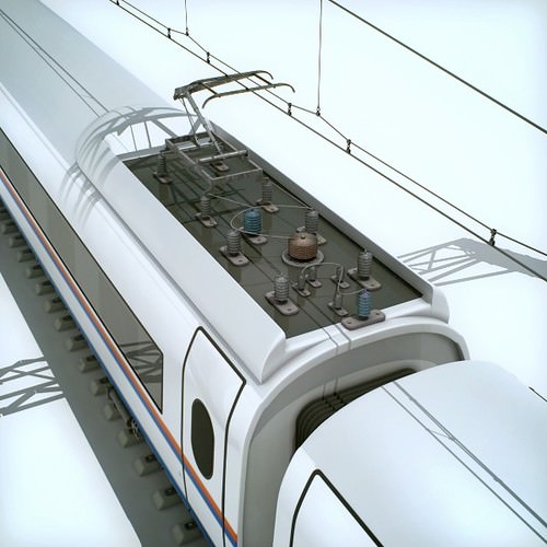High Speed Train Pack - Siemens Velaro with Interior 3D Model .max .obj .3ds .fbx .lwo .lw .lws .c4d