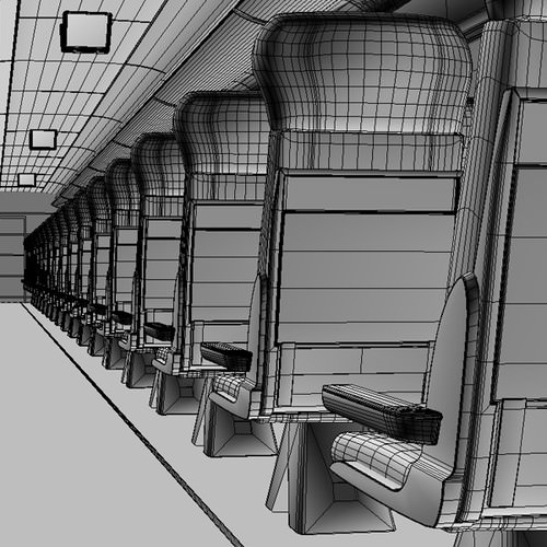 High Speed Train Pack - Siemens Velaro with Interior 3D Model .max .obj .3ds .fbx .lwo .lw .lws .c4d