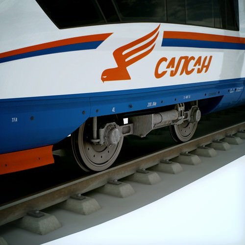 High Speed Train Pack - Siemens Velaro with Interior 3D Model .max .obj .3ds .fbx .lwo .lw .lws .c4d