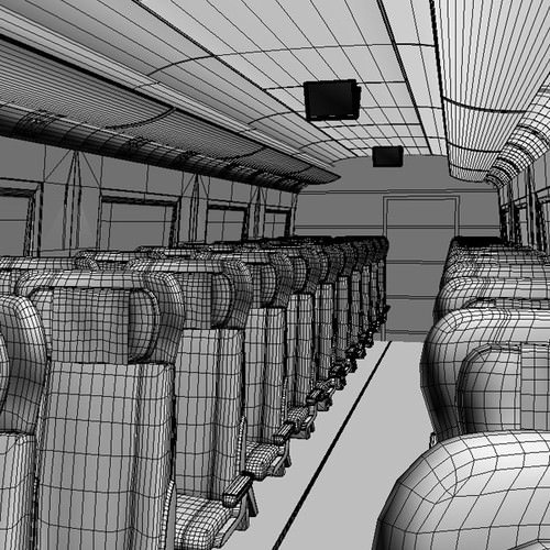 High Speed Train Pack - Siemens Velaro with Interior 3D Model .max .obj .3ds .fbx .lwo .lw .lws .c4d