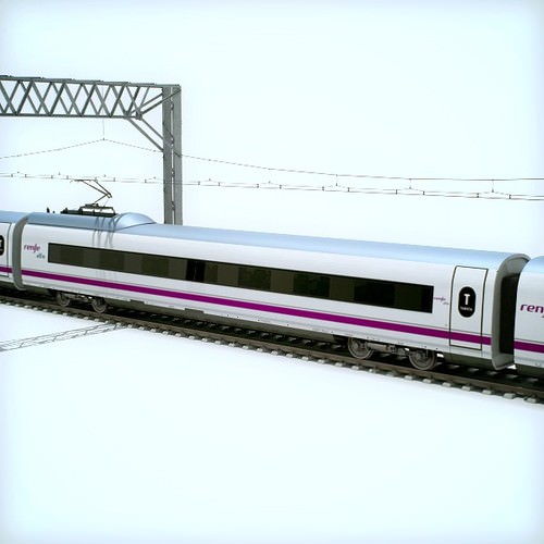 High Speed Train Pack - Siemens Velaro with Interior 3D Model .max .obj .3ds .fbx .lwo .lw .lws .c4d