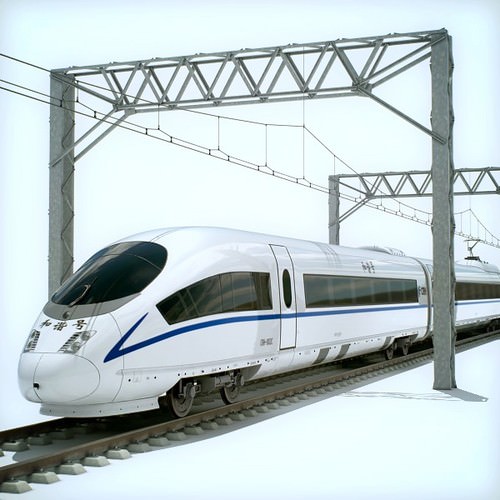 High Speed Train Pack - Siemens Velaro with Interior 3D Model .max .obj .3ds .fbx .lwo .lw .lws .c4d