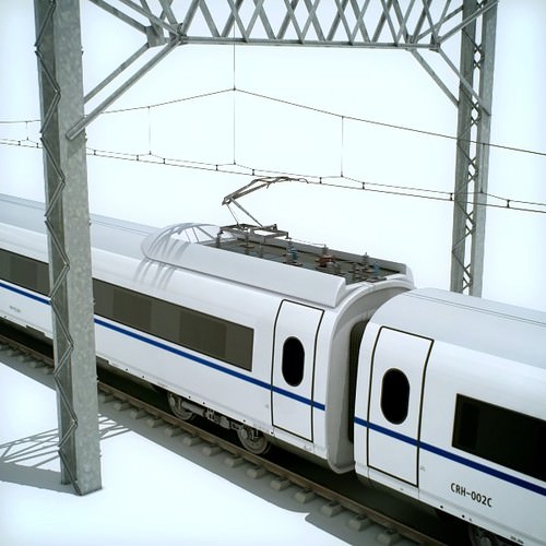 High Speed Train Pack - Siemens Velaro with Interior 3D Model .max .obj .3ds .fbx .lwo .lw .lws .c4d