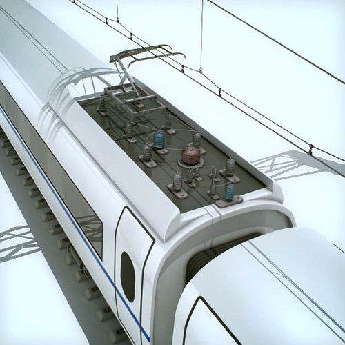 High Speed Train Pack - Siemens Velaro with Interior 3D Model .max .obj .3ds .fbx .lwo .lw .lws .c4d