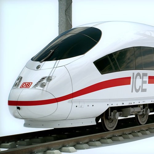 High Speed Train Pack - Siemens Velaro with Interior 3D Model .max .obj .3ds .fbx .lwo .lw .lws .c4d