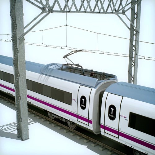 High Speed Train Pack - Siemens Velaro with Interior 3D Model .max .obj .3ds .fbx .lwo .lw .lws .c4d