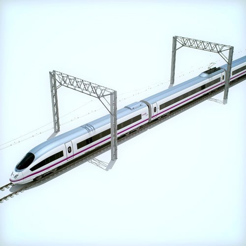 High Speed Train Pack - Siemens Velaro with Interior 3D Model .max .obj .3ds .fbx .lwo .lw .lws .c4d
