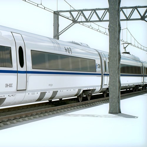 High Speed Train Pack - Siemens Velaro with Interior 3D Model .max .obj .3ds .fbx .lwo .lw .lws .c4d