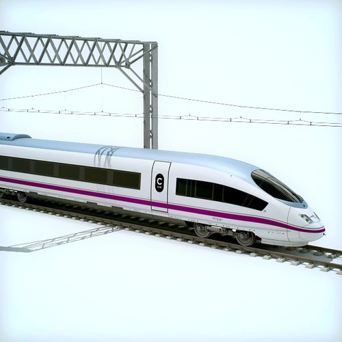 High Speed Train Pack - Siemens Velaro with Interior 3D Model .max .obj .3ds .fbx .lwo .lw .lws .c4d
