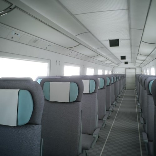 High Speed Train Pack - Siemens Velaro with Interior 3D Model .max .obj .3ds .fbx .lwo .lw .lws .c4d