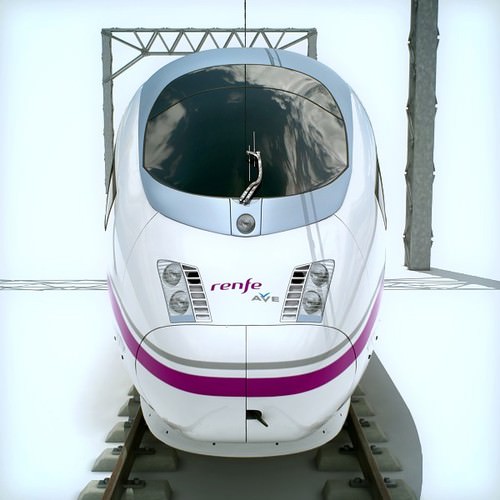 High Speed Train Pack - Siemens Velaro with Interior 3D Model .max .obj .3ds .fbx .lwo .lw .lws .c4d