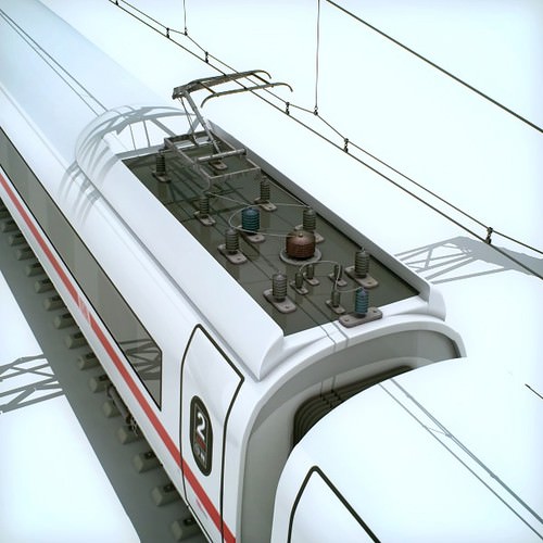 High Speed Train Pack - Siemens Velaro with Interior 3D Model .max .obj .3ds .fbx .lwo .lw .lws .c4d