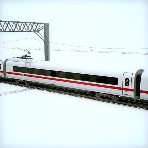 High Speed Train Pack - Siemens Velaro with Interior 3D Model .max .obj .3ds .fbx .lwo .lw .lws .c4d