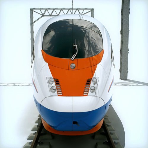 High Speed Train Pack - Siemens Velaro with Interior 3D Model .max .obj .3ds .fbx .lwo .lw .lws .c4d