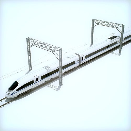 High Speed Train Pack - Siemens Velaro with Interior 3D Model .max .obj .3ds .fbx .lwo .lw .lws .c4d