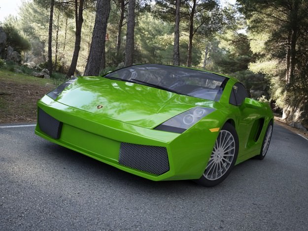 Lamborghini Gallardo 3D Model .max .obj .3ds