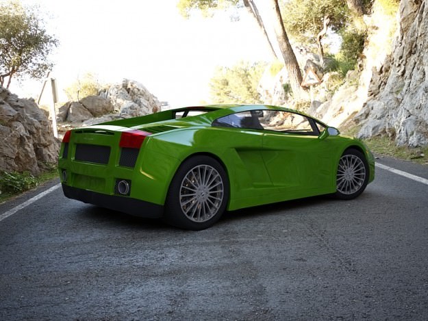 Lamborghini Gallardo 3D Model .max .obj .3ds