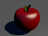 Low Poly Apple 3D Model