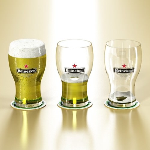 Heineken Beer Collection 3D Model .max .obj .3ds .fbx