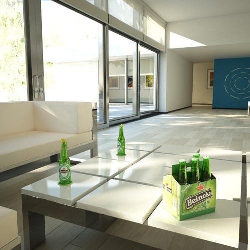 Heineken Beer Collection 3D Model .max .obj .3ds .fbx