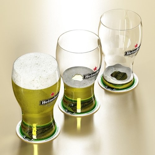 Heineken Beer Collection 3D Model .max .obj .3ds .fbx