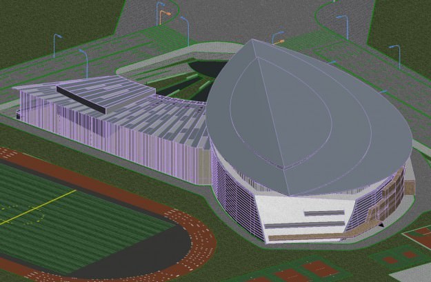 Building B 18 3D Model .max .3ds