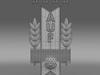 Uruguay football emblem 3D Model .max .obj .3ds .fbx .lwo .lw .lws .c4d