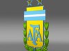 Argentine football emblem 3D Model