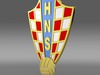 Croatia football emblem 3D Model