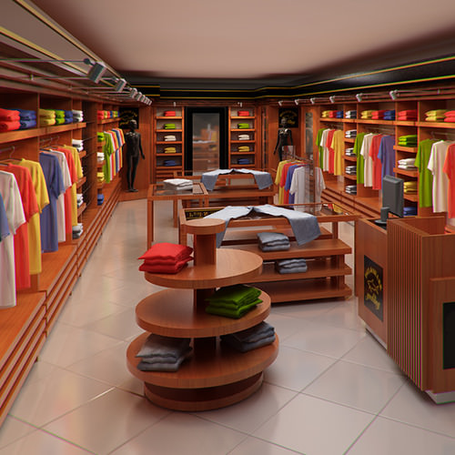 Clothing Store interior for Men and Women (Render Ready) 3D Model .max .obj .3ds .fbx .c4d .ma .mb