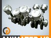 Animated V8 Engine Cylinders 3D Model