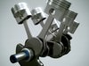 Animated V6 Engine Cylinders 3D Model .max .obj .3ds .fbx .lwo .lw .lws .c4d