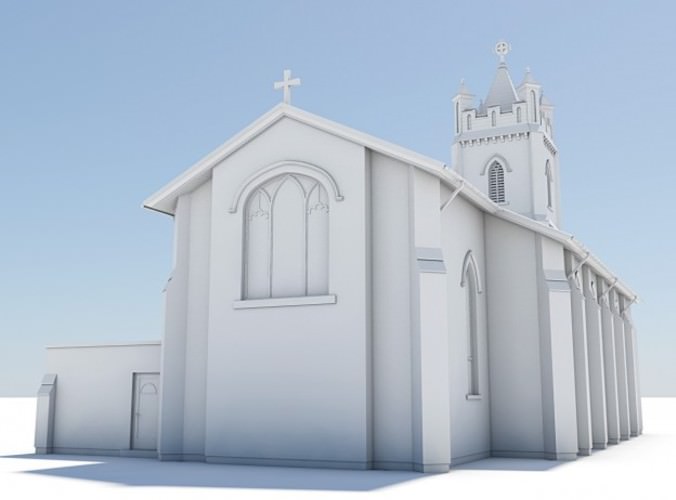 4 Chapel Pack 3D Model 4 Chapel Pack 3D Model .max .obj .3ds .lwo .lw .lws