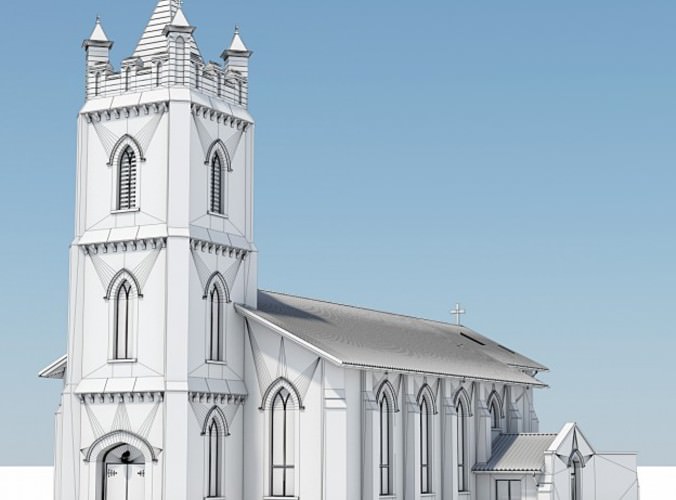4 Chapel Pack 3D Model 4 Chapel Pack 3D Model .max .obj .3ds .lwo .lw .lws