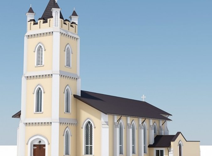 4 Chapel Pack 3D Model 4 Chapel Pack 3D Model .max .obj .3ds .lwo .lw .lws