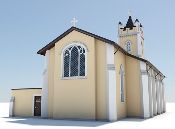 4 Chapel Pack 3D Model 4 Chapel Pack 3D Model .max .obj .3ds .lwo .lw .lws