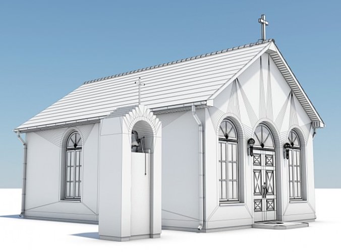 4 Chapel Pack 3D Model 4 Chapel Pack 3D Model .max .obj .3ds .lwo .lw .lws