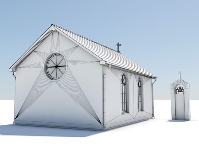4 Chapel Pack 3D Model 4 Chapel Pack 3D Model .max .obj .3ds .lwo .lw .lws