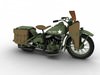 Harley-Davidson WLA 1939 WW2 3D Model