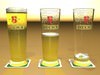 Becks Beer Glass Pint 3D Model .max .obj .3ds .fbx