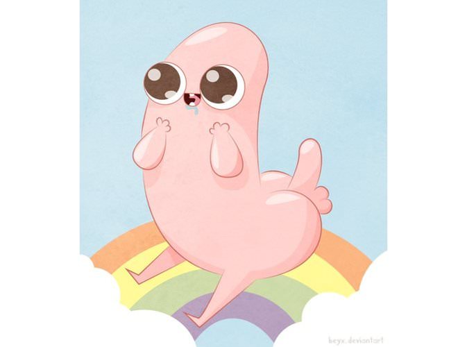 large_dickbutt_on_a_cloud_of_rainbows_3d