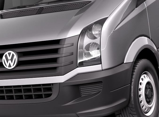 Volkswagen Crafter Van Long 2011 3D Model .max .obj .3ds .fbx .lwo .lw .lws .c4d